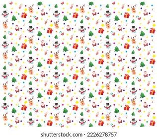 Papel de envoltura de regalo, patrón de Navidad
