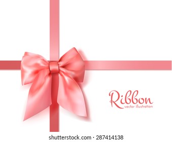 Gift wrapping vector background with beatiful ribbon. Eps10.