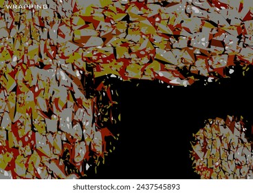 Gift wrapping vector design, textile with abstract wood bark texture motif. suitable for an environmentally friendly theme