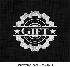 Gift written on a chalkboard