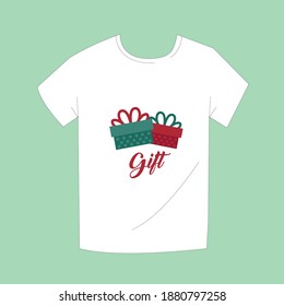 gift_tshirt design A printed T-shirt or graphic T-shirt is a T-shirt bearing a design, image or lettering on it. Printing is done with textile printing. Various types of printed T-shirts.