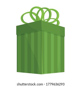 Giftbox cartoon vector of icon.Isolated illustration cartoon of box gift on white background.Vector icon of giftbox for present .