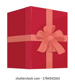 Giftbox cartoon vector de icono.Ilustración de ilustración aislada de regalo de caja sobre fondo blanco.Icono vector de giftbox para presente.