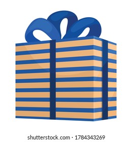 Giftbox cartoon vector of icon.Isolated illustration cartoon of box gift on white background.Vector icon of giftbox for present .