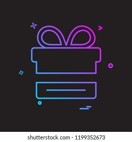 Giftbox icon design vector