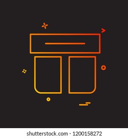 Giftbox icon design vector