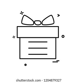 Giftbox icon design vector