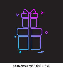 Giftbox icon design vector