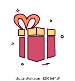 Giftbox icon design vector