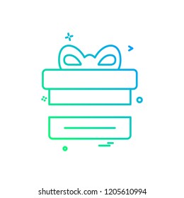 Giftbox icon design vector