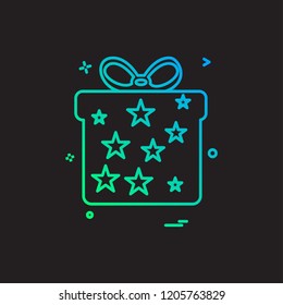 Giftbox icon design vector