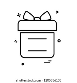Giftbox icon design vector