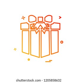 Giftbox icon design vector