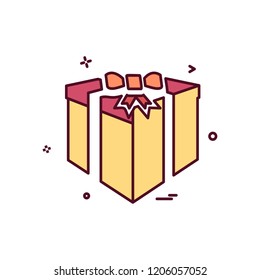 Giftbox icon design vector