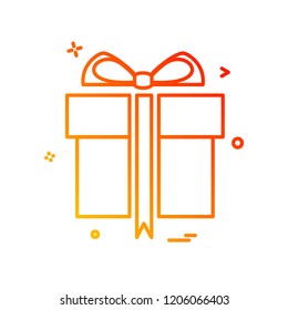 Giftbox icon design vector