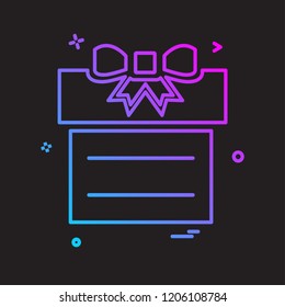 Giftbox icon design vector