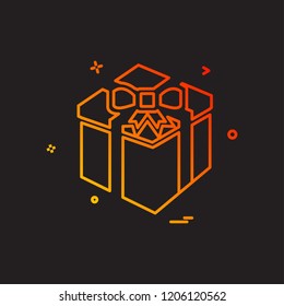 Giftbox icon design vector