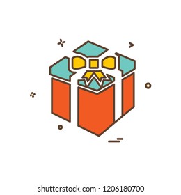 Giftbox icon design vector