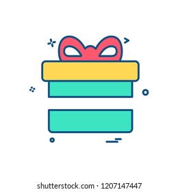 Giftbox icon design vector