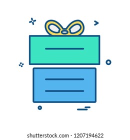 Giftbox icon design vector