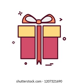 Giftbox icon design vector