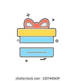 Giftbox icon design vector