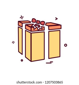 Giftbox icon design vector