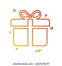 Giftbox icon design vector
