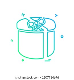 Giftbox icon design vector