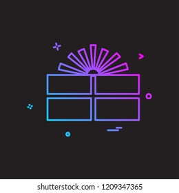 Giftbox icon design vector