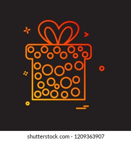 Giftbox icon design vector