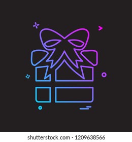Giftbox icon design vector