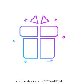 Giftbox icon design vector