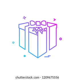 Giftbox icon design vector