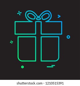 Giftbox icon design vector