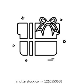 Giftbox icon design vector