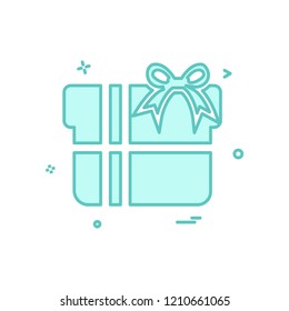 Giftbox icon design vector