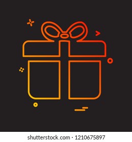 Giftbox icon design vector
