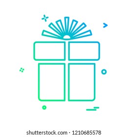 Giftbox icon design vector