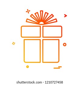 Giftbox icon design vector