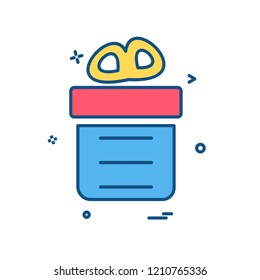 Giftbox icon design vector