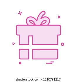Giftbox icon design vector