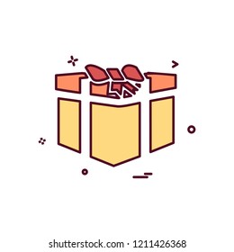 Giftbox icon design vector