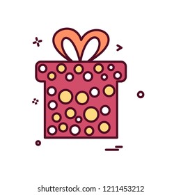 Giftbox icon design vector