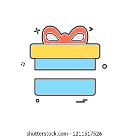 Giftbox icon design vector