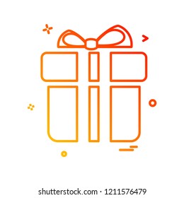 Giftbox icon design vector