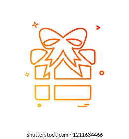 Giftbox icon design vector