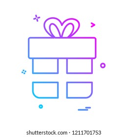 Giftbox icon design vector