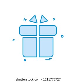 Giftbox icon design vector