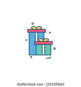 Giftbox icon design vector